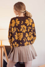 Load image into Gallery viewer, Floral Crewneck Terry Sweater
