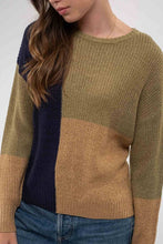 Load image into Gallery viewer, Colorblock Pullover Sweater
