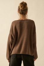 Load image into Gallery viewer, Mocha Boatneck Sweater
