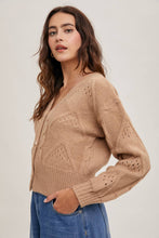 Load image into Gallery viewer, Button Down Cable Knit Cardigan
