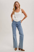 Load image into Gallery viewer, Button Down Square Neck Tank Top
