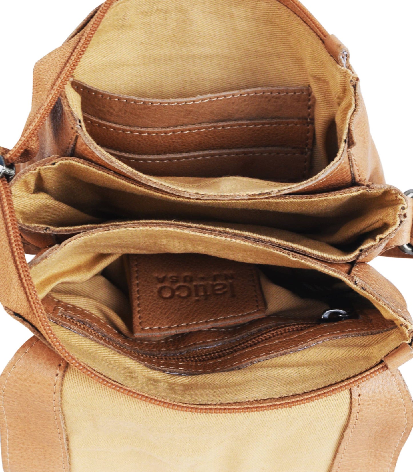 Pippa Handcrafted Leather Crossbody Bags: Cognac