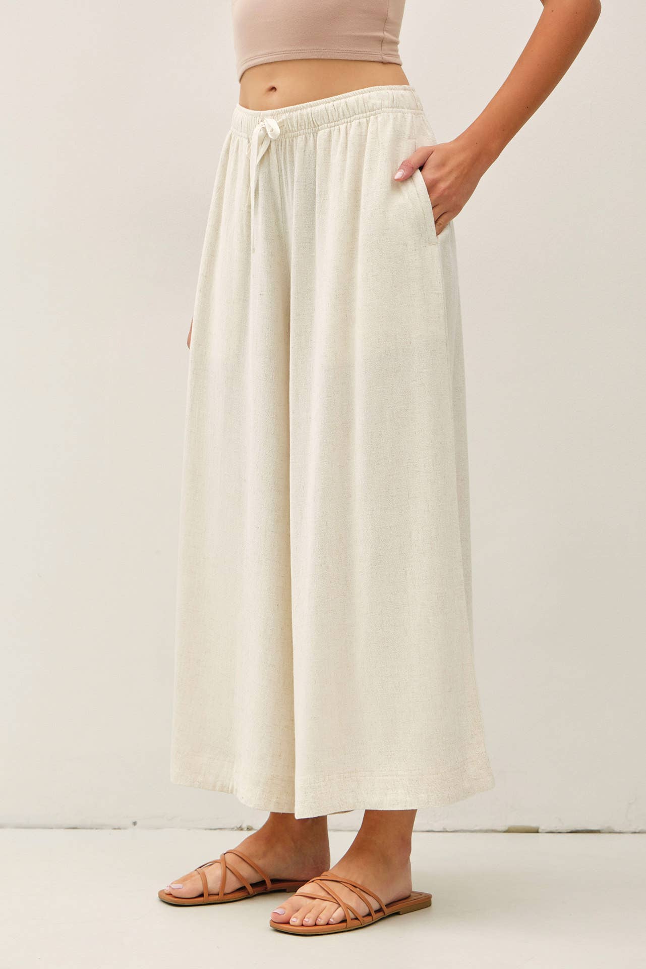 Linen Palazzo Pants 
