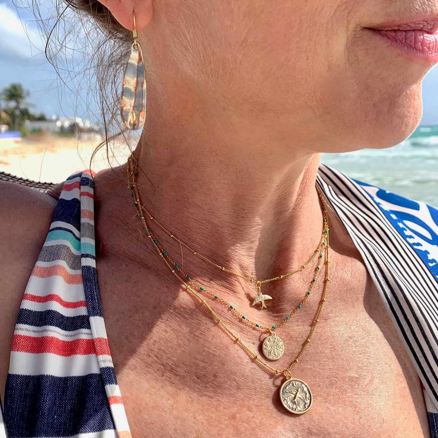 Wavy Drop Earrings