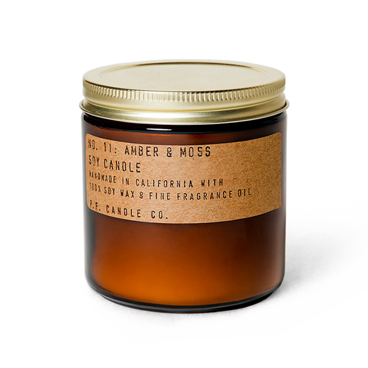 Amber & Moss - 12.5 oz Large Soy Candle Bounding Main