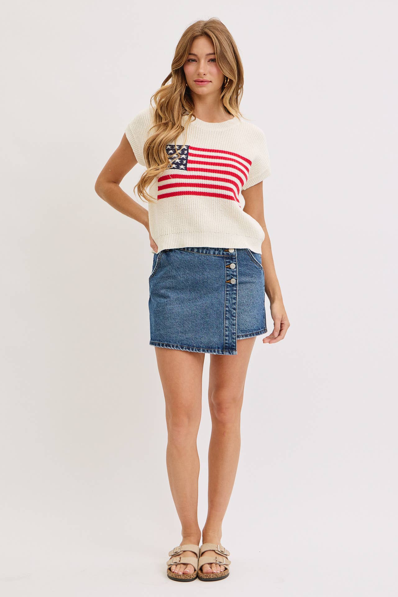 Stars & Stripes American Flag Sweater