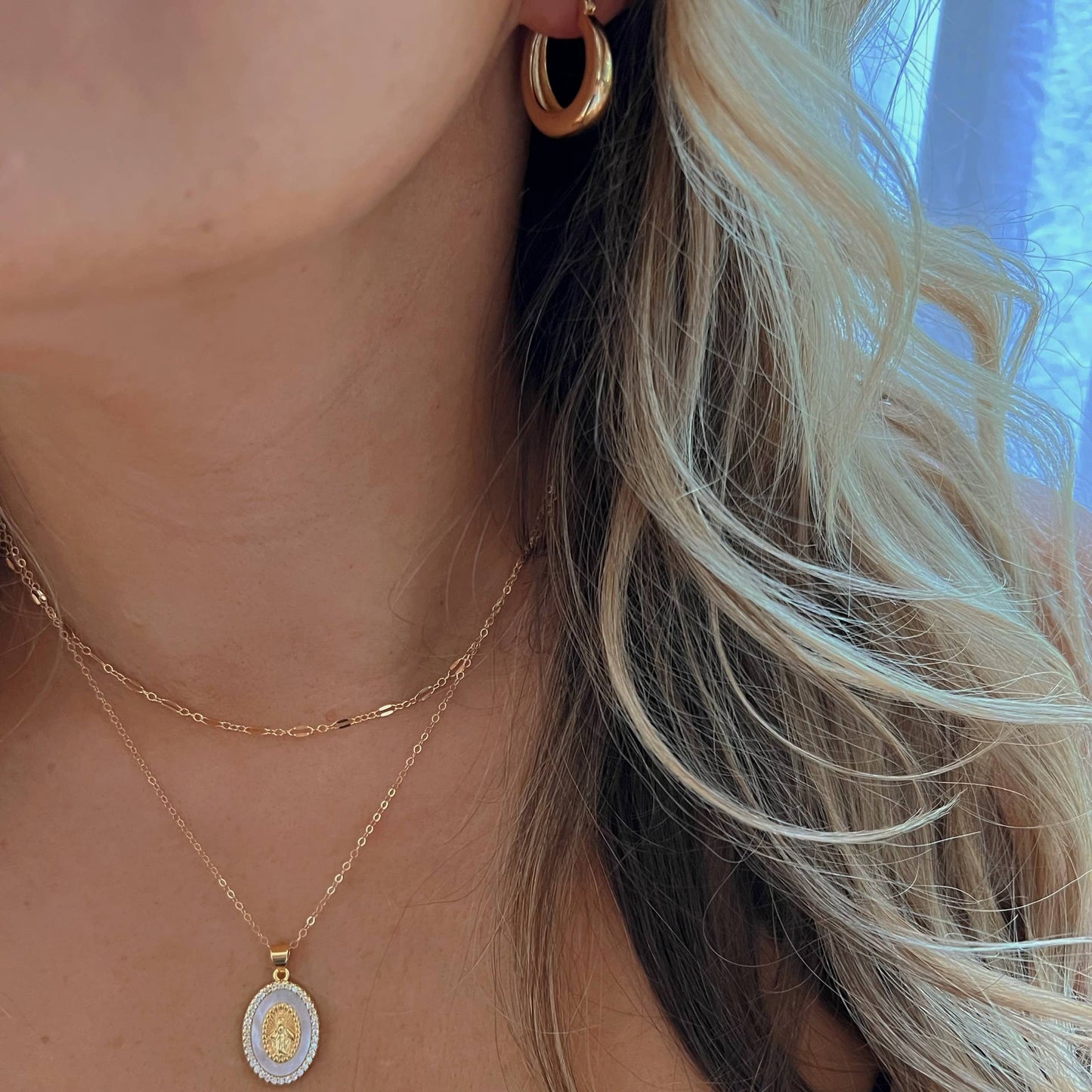Wanderlust Hoops Earrings Gold Filled Silver