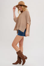 Load image into Gallery viewer, Taupe Dolman Sleeved Knit Pullover
