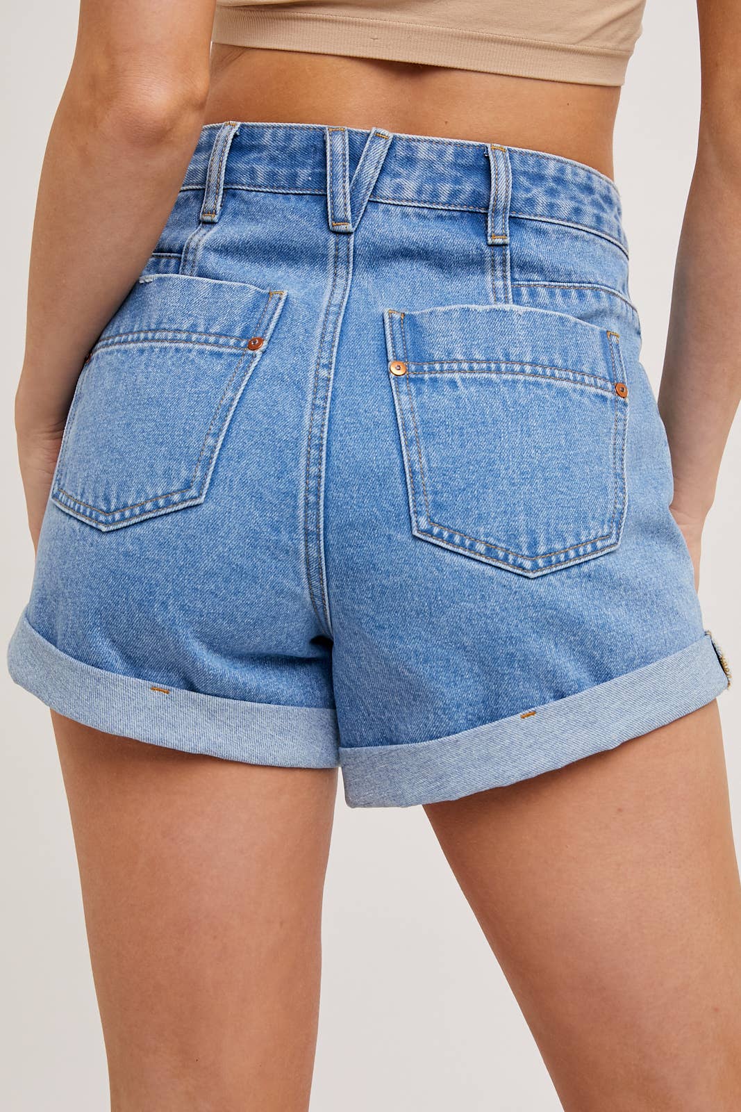 Western Style Denim Shorts