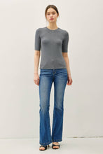 Load image into Gallery viewer, Classic Ribbed Crewneck Top
