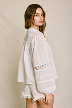 Load image into Gallery viewer, Sunbeam Eyelet Lace-Up Blouse
