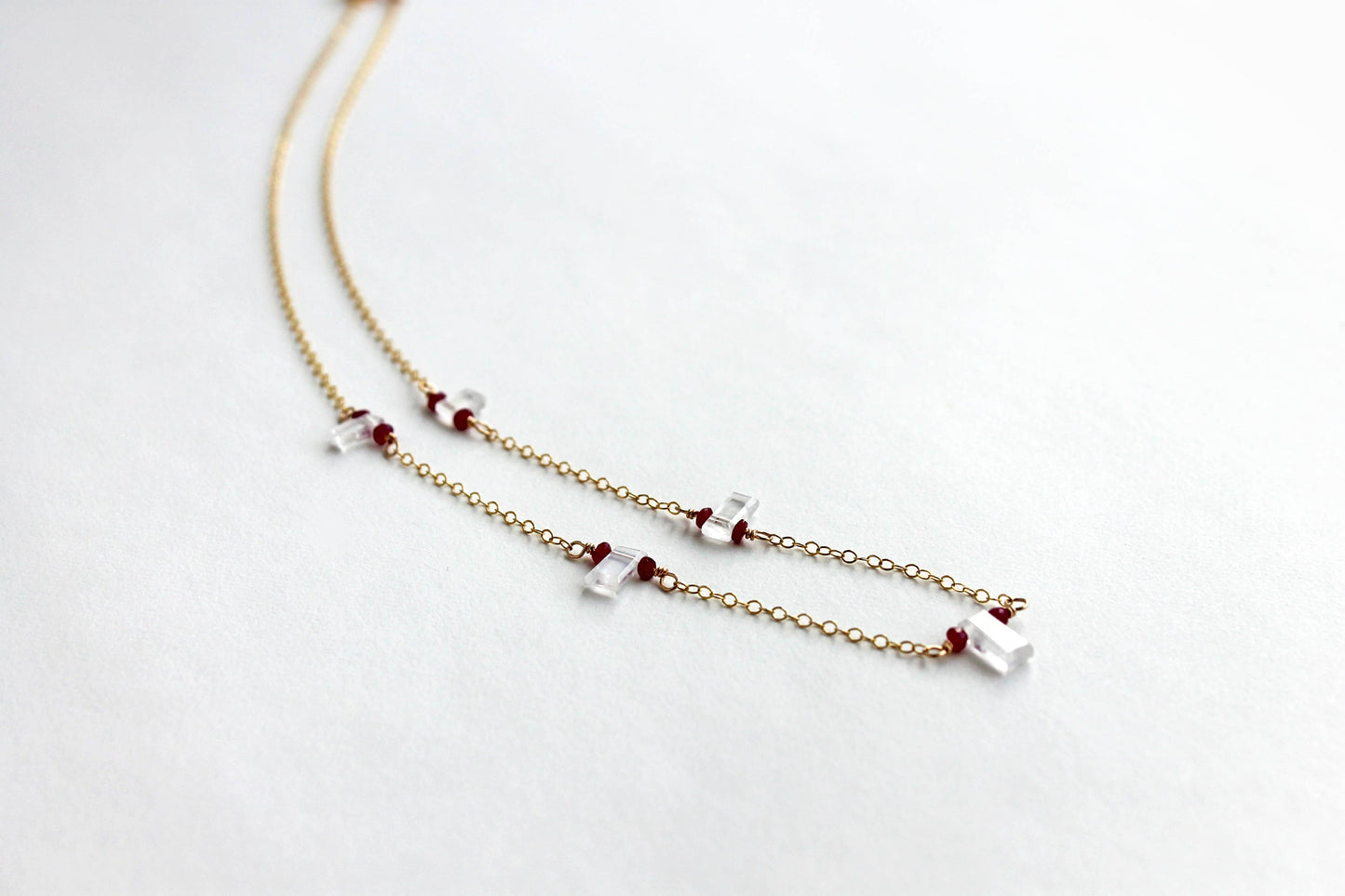 Dainty Moonstone Necklace
