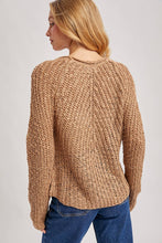Load image into Gallery viewer, Raglan Cut Open Knit Sweater
