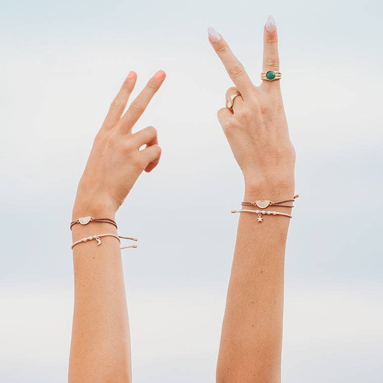 "Forever Friends" Nutral Sun Friendship Hair Tie Bracelets 