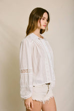 Load image into Gallery viewer, Sunbeam Eyelet Lace-Up Blouse
