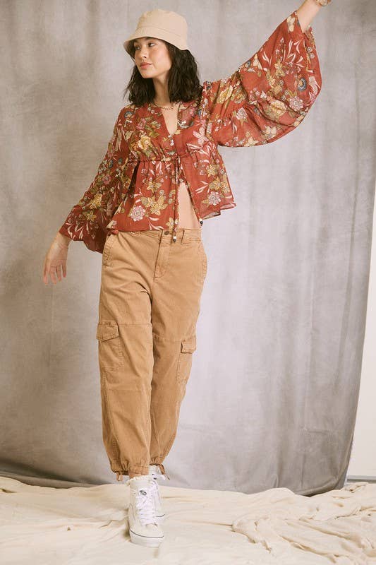 Chiffon Lurex Top