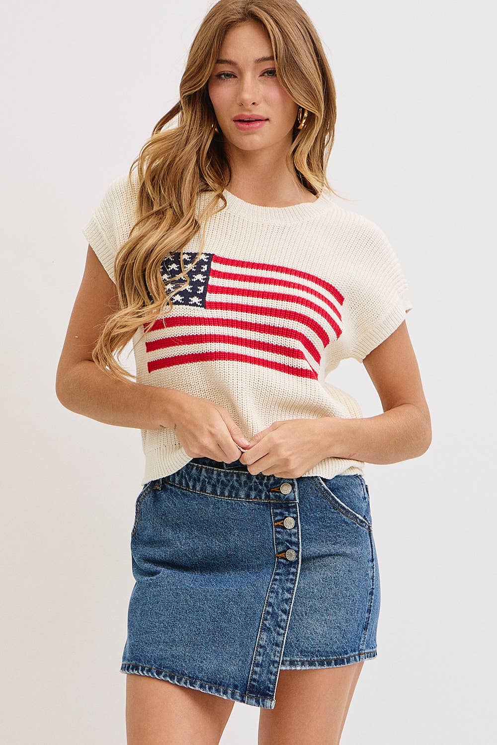 Stars & Stripes American Flag Sweater