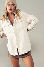 Load image into Gallery viewer, Plaid Lined Corduroy Flannel Shacket
