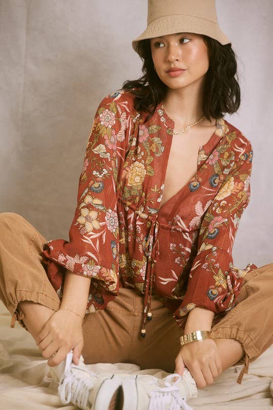 Chiffon Lurex Top