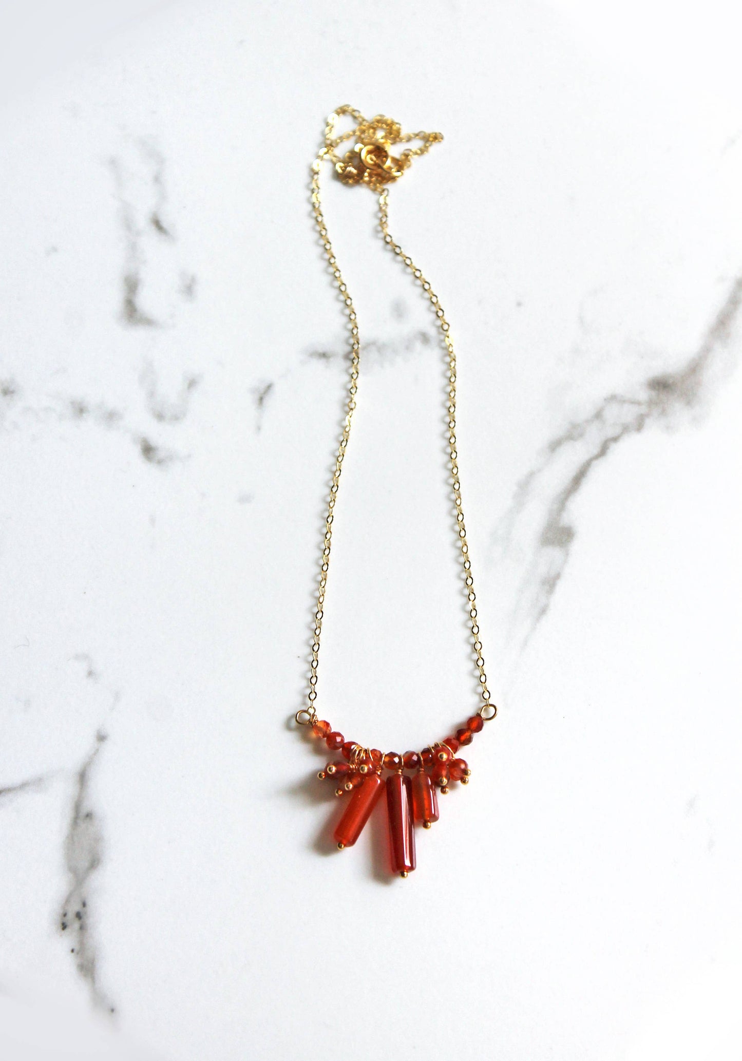 Cluster of Carnelian Necklace
