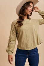 Load image into Gallery viewer, Lace Inset Long Sleeve Top
