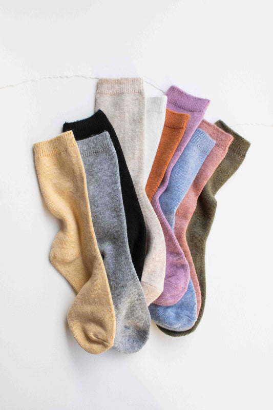 Bright Winter Wool Cashmere Blend Socks