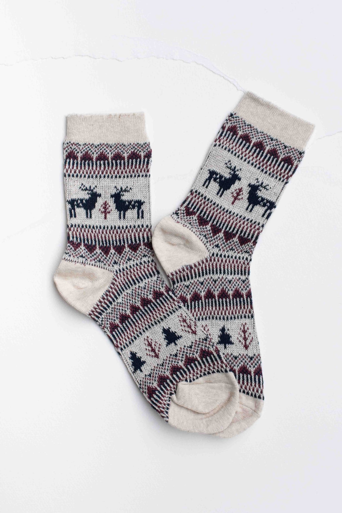 Holiday Deer Casual Socks