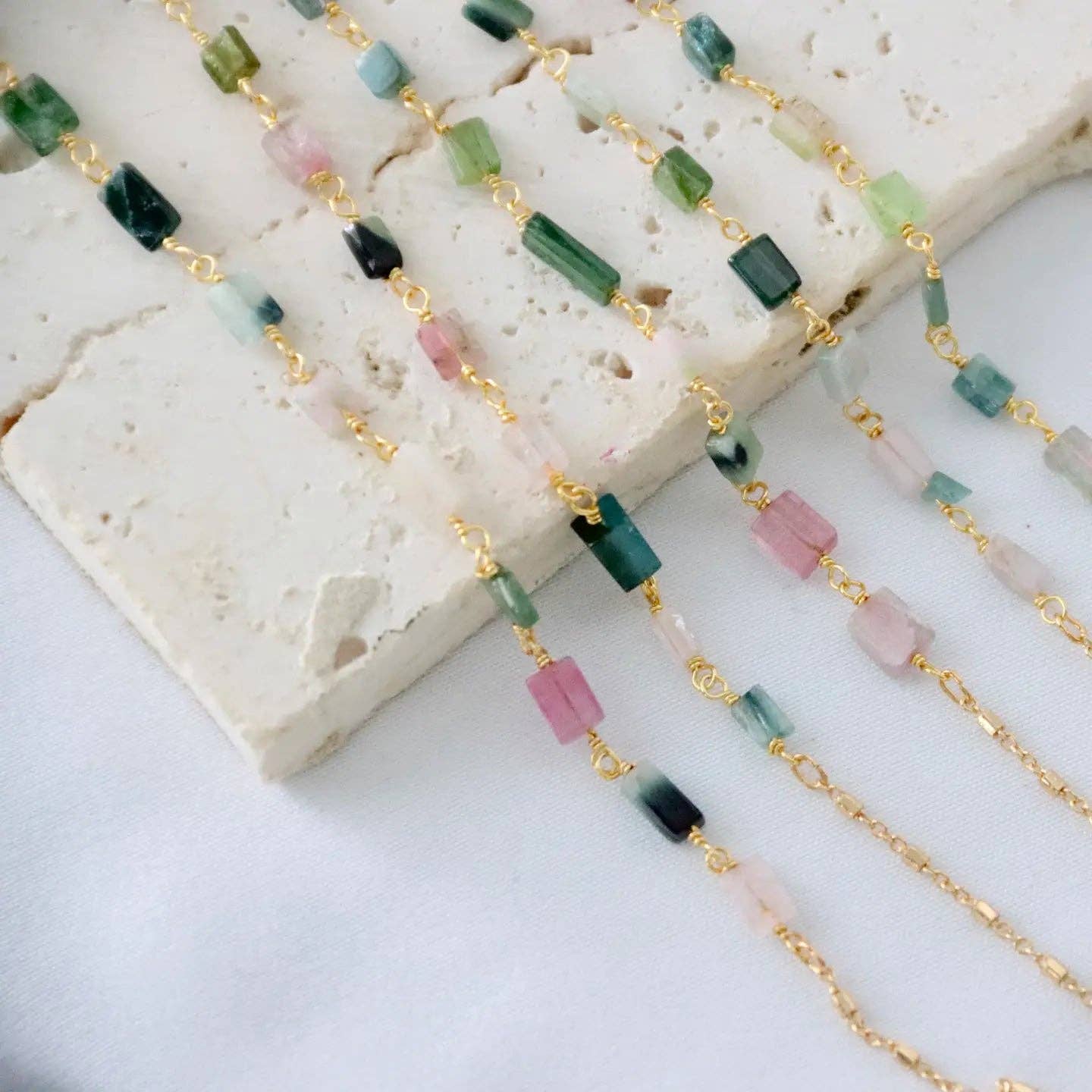 Tourmaline Bar Necklace