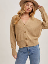 Load image into Gallery viewer, Taupe Button Down Cardigan
