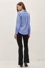 Load image into Gallery viewer, Tencel Rolled Cuff Button Up Blouse 
