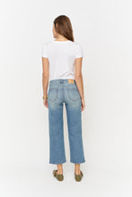 Load image into Gallery viewer, Mid Rise Wide Leg Crop Sculpt Jean 
