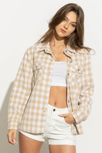 Load image into Gallery viewer, Gingham Yarn Dyed Pocket Front Shirt Jacket
