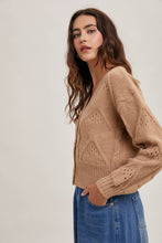 Load image into Gallery viewer, Button Down Cable Knit Cardigan
