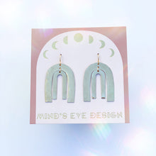 Load image into Gallery viewer, Brass Fan Leaf Earrings
