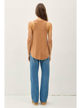 Load image into Gallery viewer, Toffee Simple V-Neck Tank
