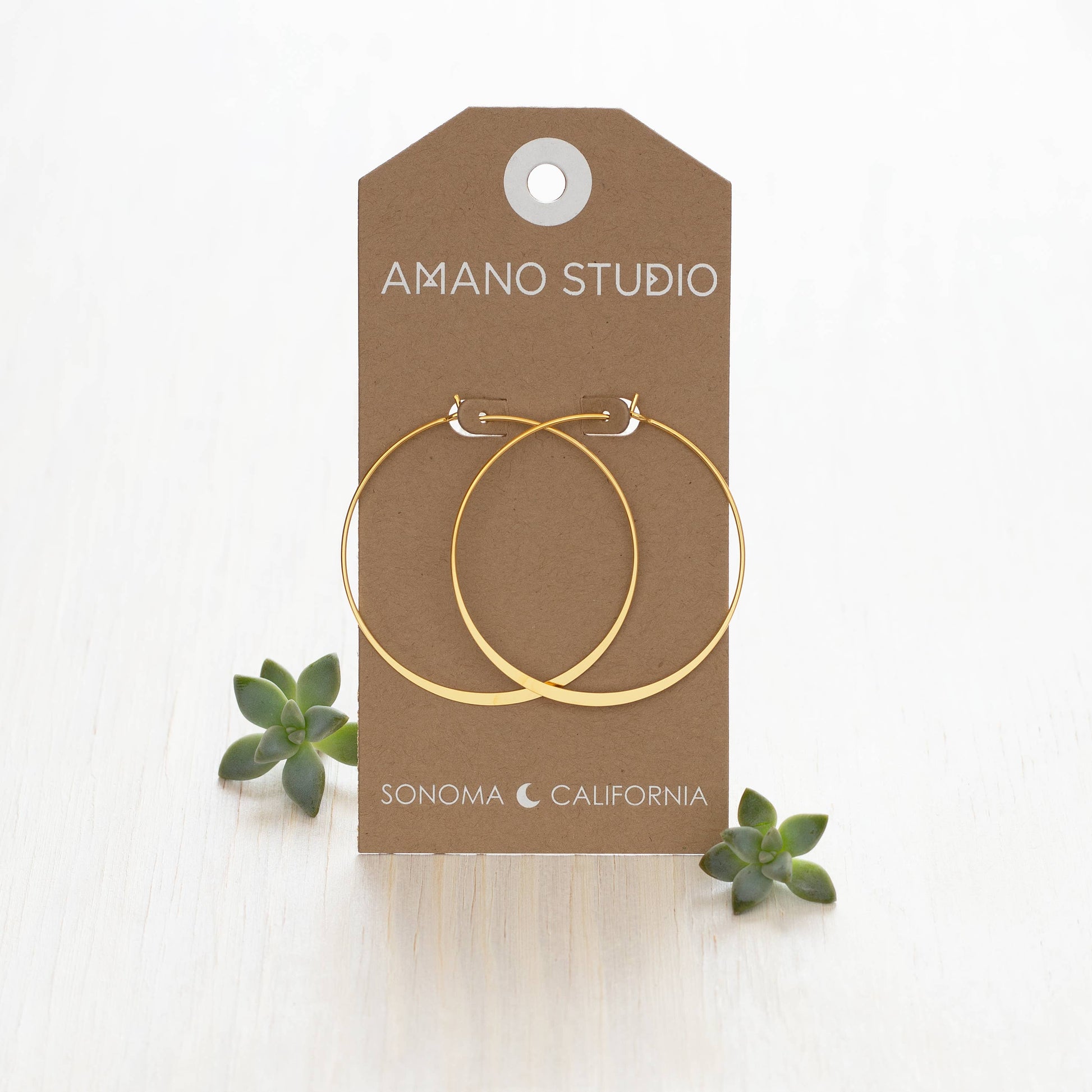 2" Classic Hoop Earrings 