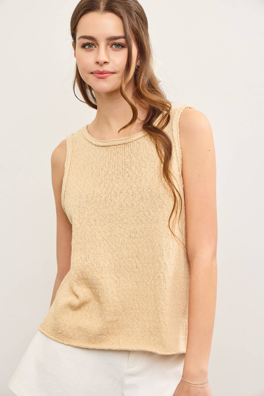 Crew Neck Sweater Top