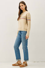 Load image into Gallery viewer, Crew Neck Striped Sweater
