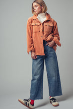 Load image into Gallery viewer, Oversized Sherpa Lined Corduroy Shacket
