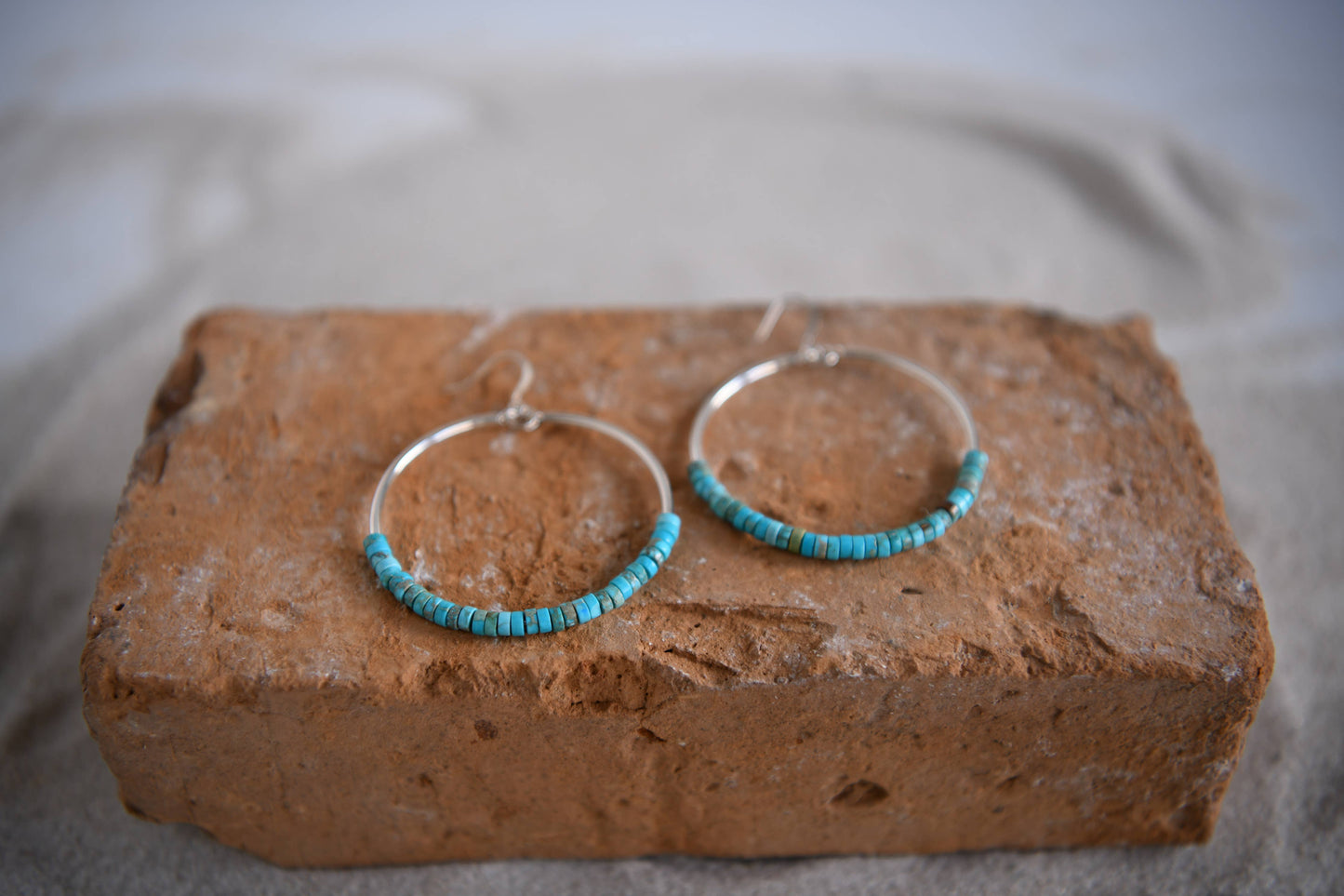 Far Out Sterling Silver and Gemstone Hoops 