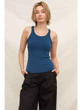 Load image into Gallery viewer, Scoop Neck Tank with Built-in Bra
