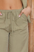 Load image into Gallery viewer, Olive High Waist Drawstring Pants Blu Pepper
