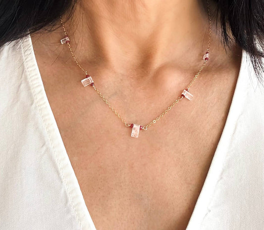 Dainty Moonstone Necklace