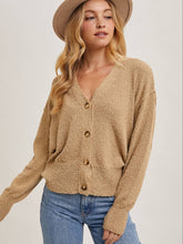 Load image into Gallery viewer, Taupe Button Down Cardigan
