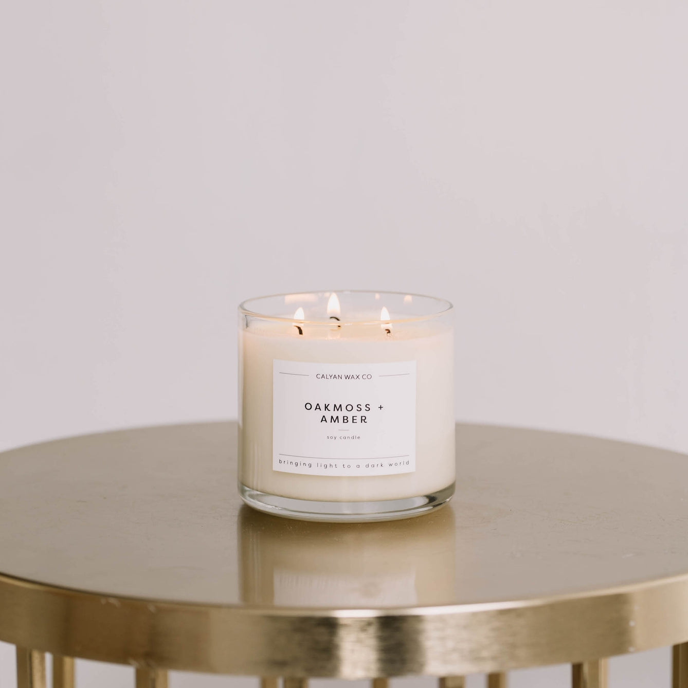 14.9 oz Oakmoss & Amber Calyan Candle 