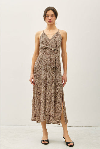 Leopard Print Midi Dress Be Cool
