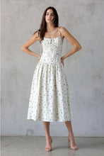 Load image into Gallery viewer, Blue Floral Midi Dress
