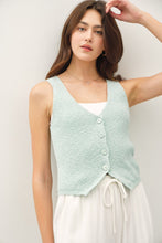 Load image into Gallery viewer, Jade Classic Cotton Slub Vest
