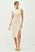 Load image into Gallery viewer, Ribbed Leg Slit Midi Dress Be Cool
