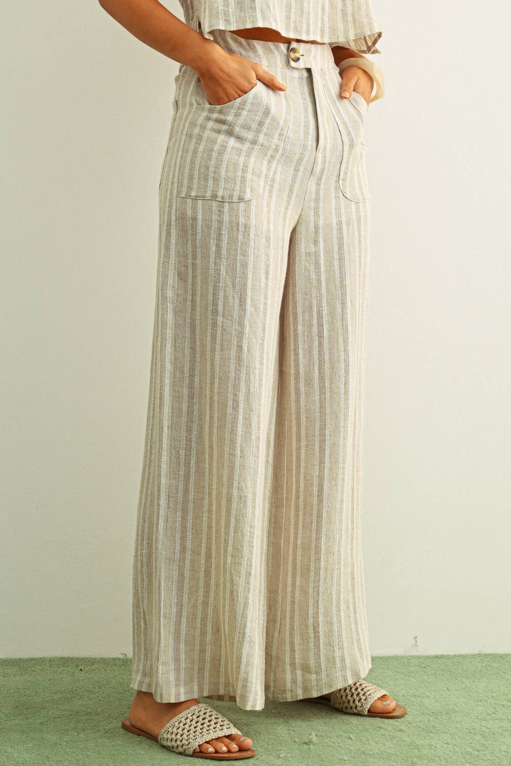 Coastal/Casual Striped Pants 